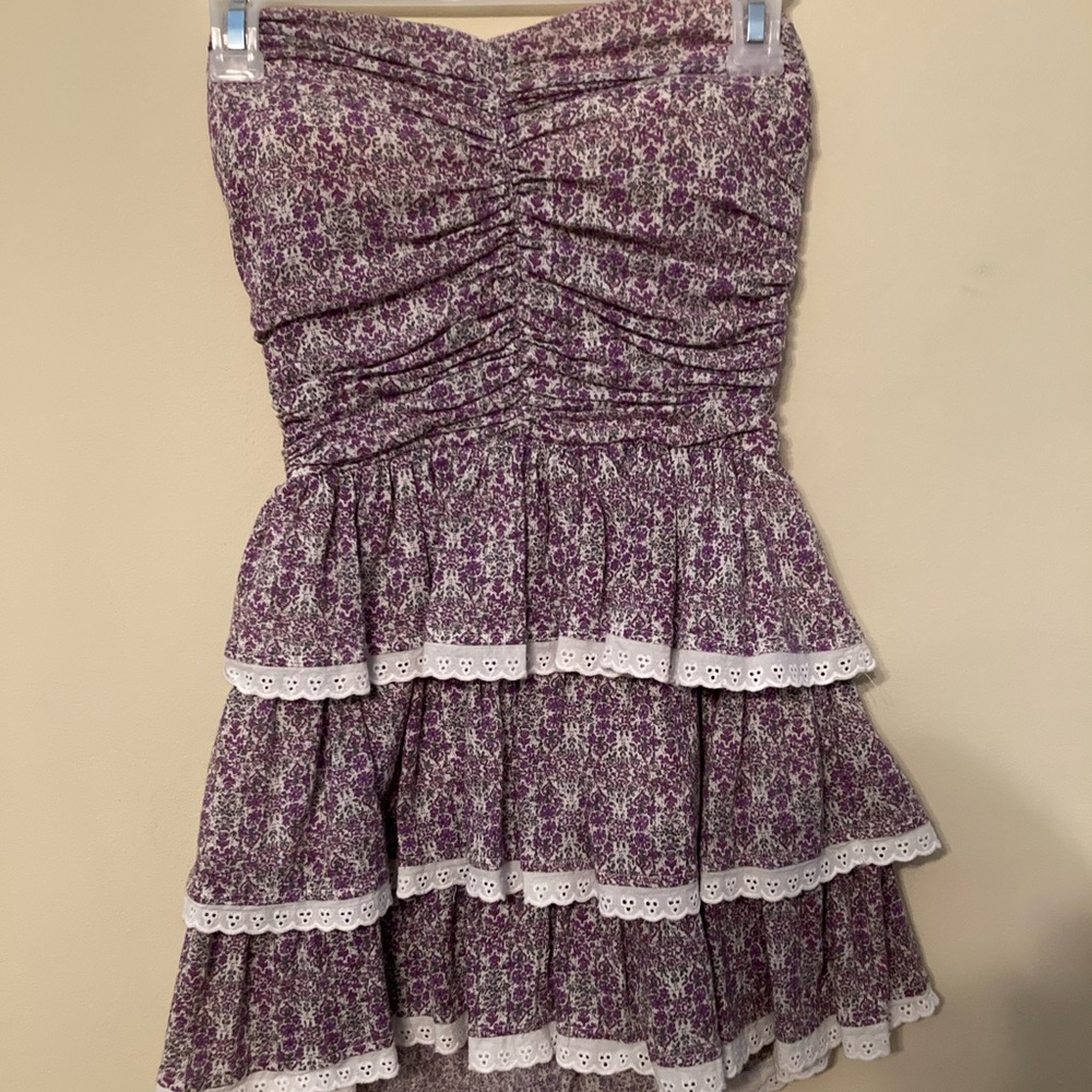 3/$10 Olsenboye Floral Strapless Dress